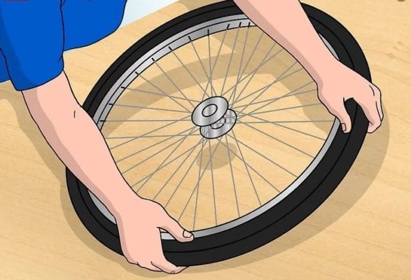 Instructions for replacing bicycle rubber tires-11